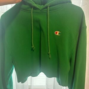 Green crop top columbia